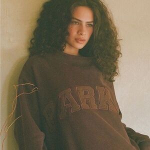 Parker Women's Monochrome Varsity Mockneck Sweatshirt